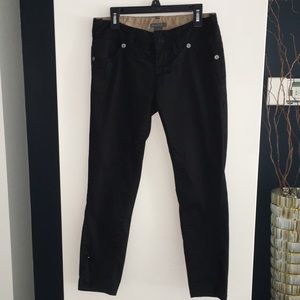 Armani Exchange Skinny Black Zip Ankle Pant Size 0